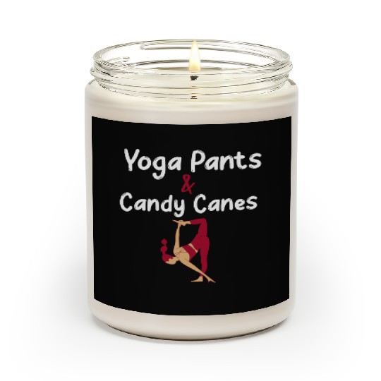 Yoga Pants & Candy Canes Christmas Yoga Scented Candles