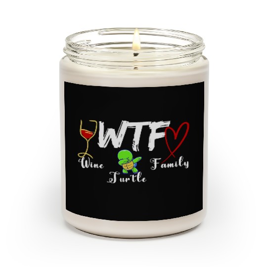 WTF Wine Turtle Family Scented Candles