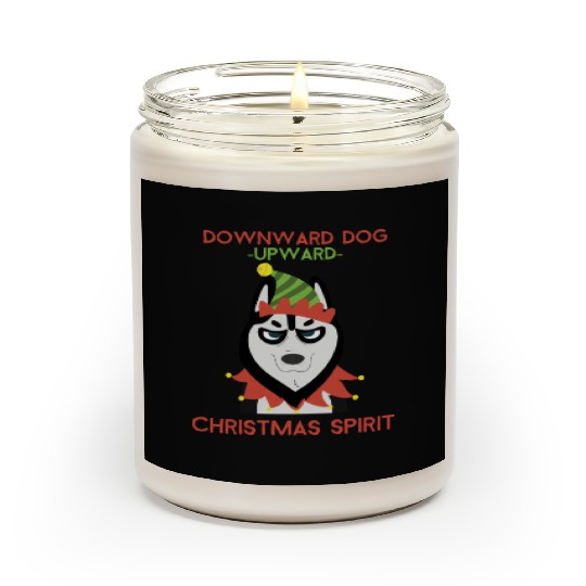 Downward Dog, Upward Christmas Spirit Scented Candles