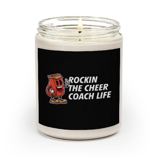 Rockin the Cheer Coach Funny Cheerleading Humor Scented Candles