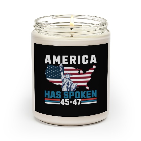 America Has Spoken 45-47 Election Victory 2024 USA Scented Candles