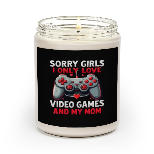 Valentines Day Boys kids Mom Son Video Games Gamer Scented Candles