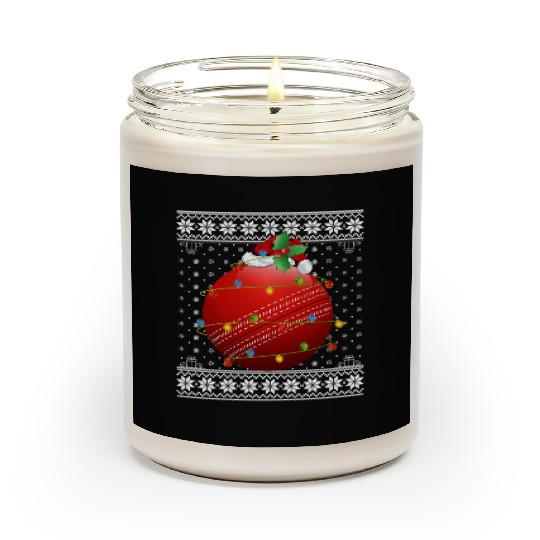 Cricket Player Ugly Christmas Scented Candles