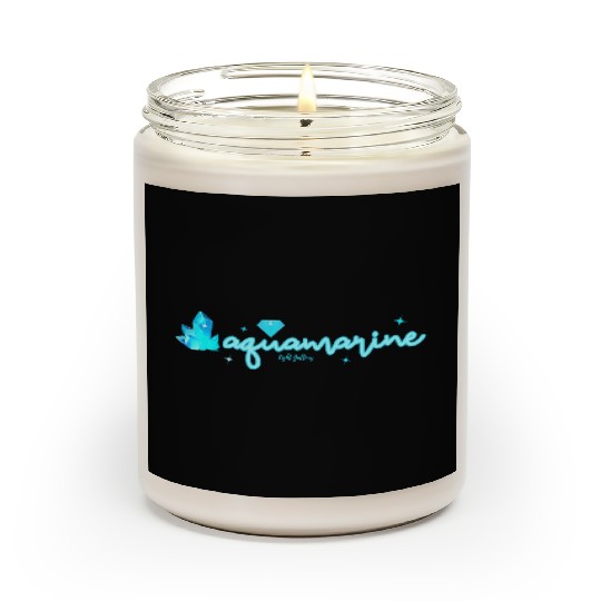 Aquamarine gemstone jewel Scented Candles