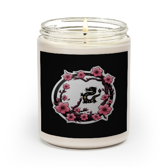 Dragon Inside Cherry Blossoms Scented Candles