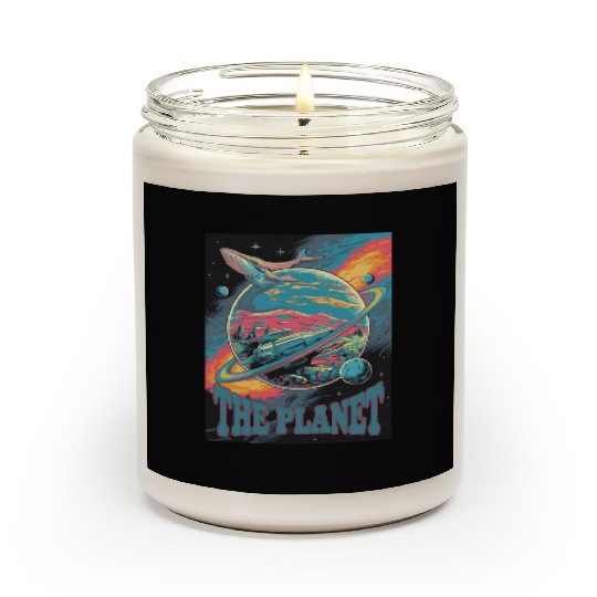 Space Whale Adventure on a Mysterious Planet Scented Candles