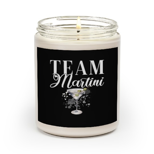 Team Martini Cocktail Bartender Scented Candles