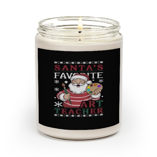 Santa's Favorite Art Teacher Scented Candles