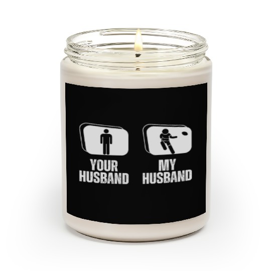 Rugby Player Your Husband My Husband Funny Wife Scented Candles