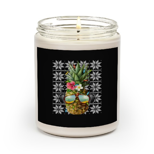 Pineapple Christmas Lights Scented Candles