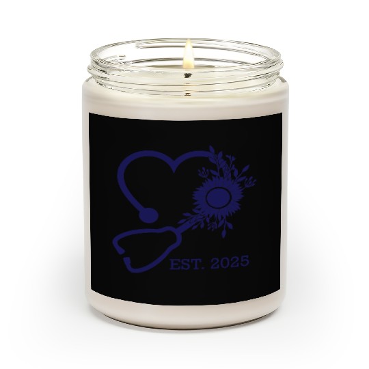NAVY STETH FLOWER Scented Candles