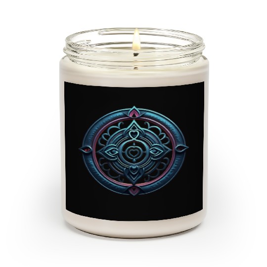 Sacred Heart Mandala Scented Candles