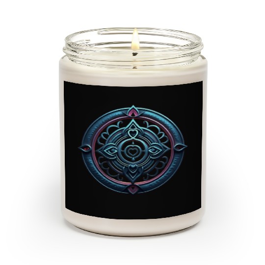 Sacred Heart Mandala Scented Candles