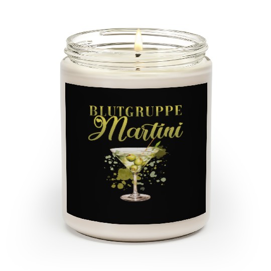 Blutgruppe Martini Cocktail Bartender Scented Candles
