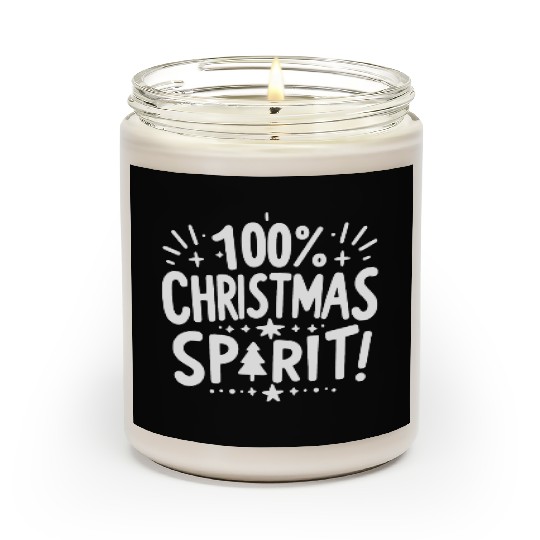 100% Christmas Spirit Scented Candles