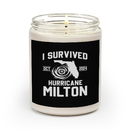 I survived Hurricane Milton October 2024 Scented Candles