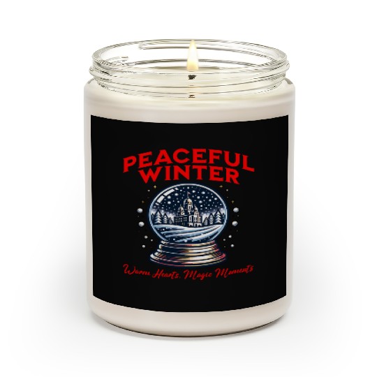 Peaceful Winter - Snow Globe Serenity Scented Candles