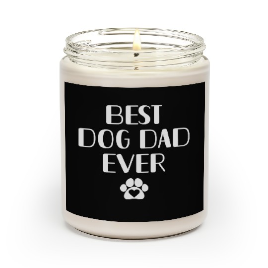 Dog Lover Scented Candles, Best Dog Dad Ever, Gift For Do