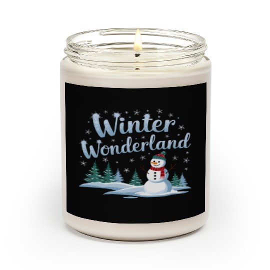 christmas snowman winter wonderland Scented Candles