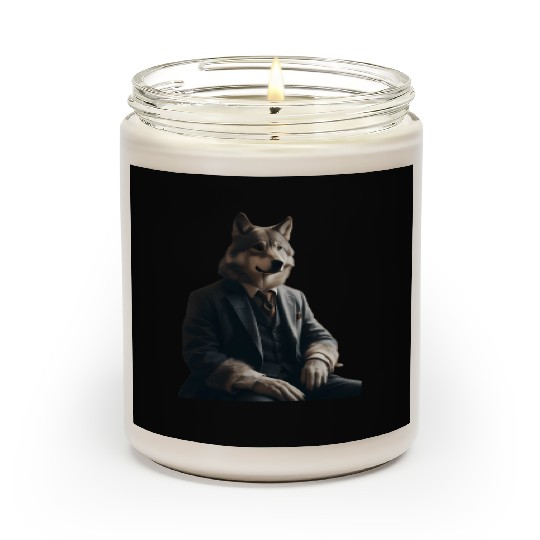 Business Wolf Ready for Success Scented Candles