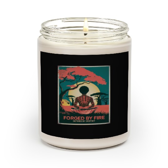 Vintage Afro Samurai Warrior - Forged By Fire Scented Candles