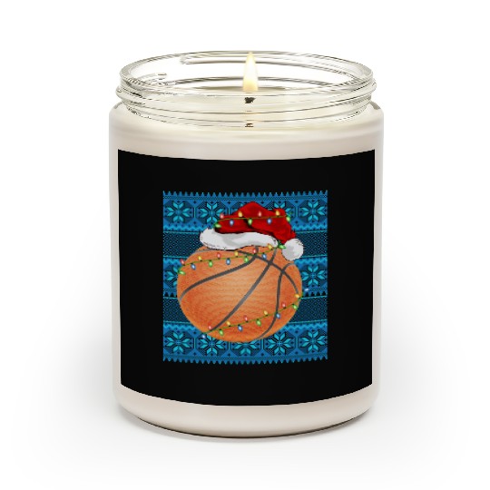 Basketball Christmas Lights Scented Candles