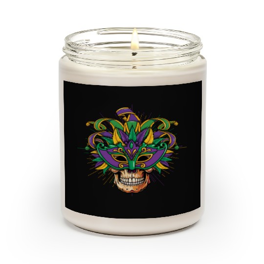 Sugarskull Mask Festival Parade Mardi Gras Scented Candles