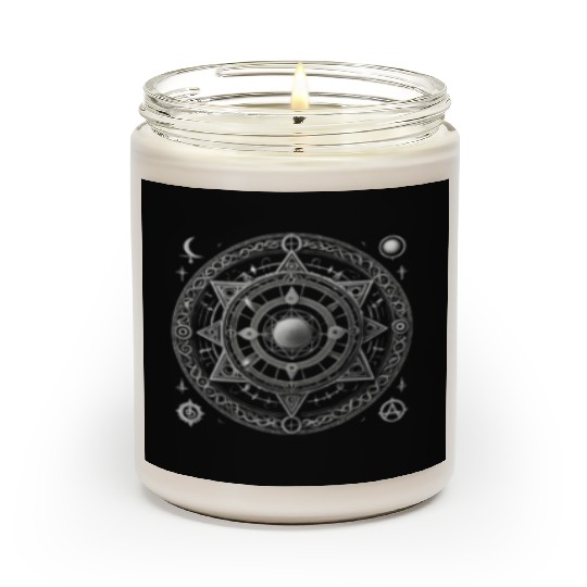 Cosmic Mandala Design Scented Candles