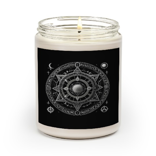 Cosmic Mandala Design Scented Candles
