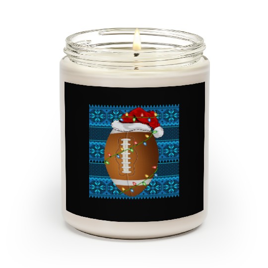 Rugby Christmas Lights Scented Candles