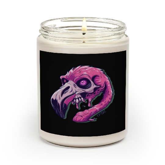 Funny Terrible Horror Zombie Flamingo Scented Candles