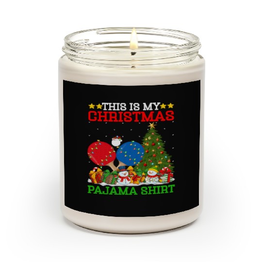 Table Tennis Christmas Tree Lights Scented Candles