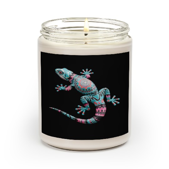 Cute Chameleon for Lizard Pet Lover Scented Candles