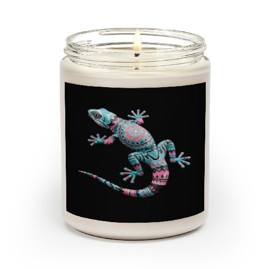 Cute Chameleon for Lizard Pet Lover Scented Candles