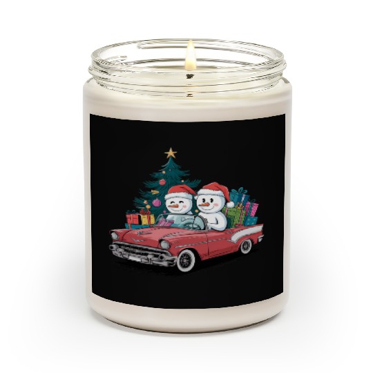 Merry Christmas , Christmas tree retro Scented Candles