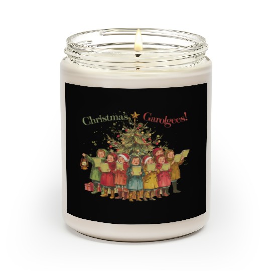 Tree Vintage Christmas, Merry Christmas Scented Candles