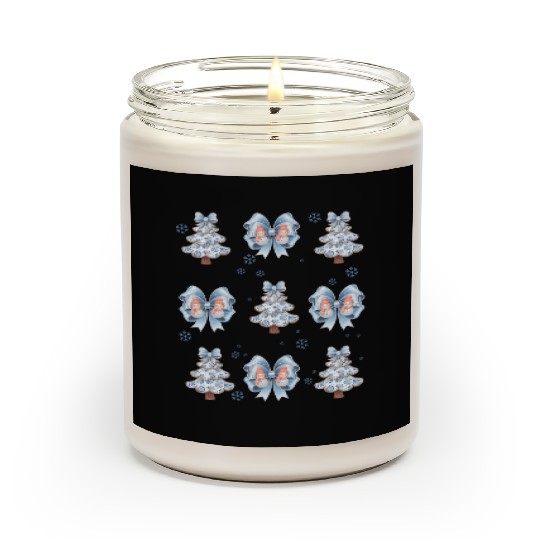 Christmas Coquette Bow, Merry Christmas Scented Candles