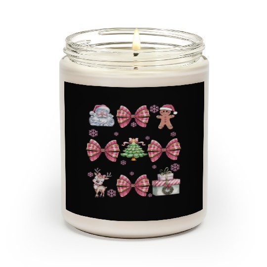 Merry Christmas, Christmas Coquette Bow Scented Candles