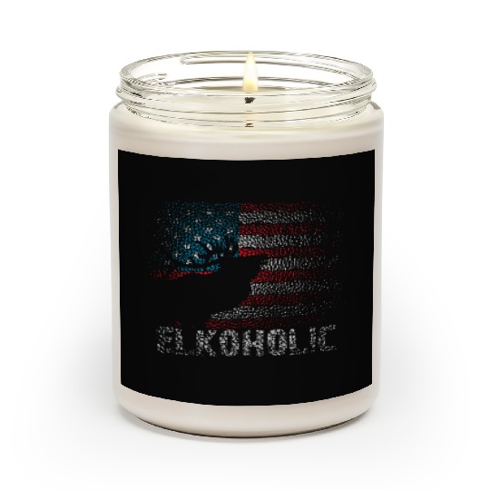 Elk Hunting Elkaholic Hunters Scented Candles