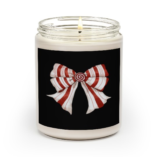 Christmas Coquette Bow, Cute Christmas Scented Candles