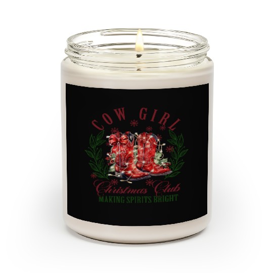 COW GIRL, Merry Christmas Scented Candles