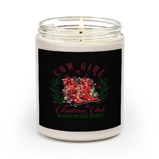 COW GIRL, Merry Christmas Scented Candles