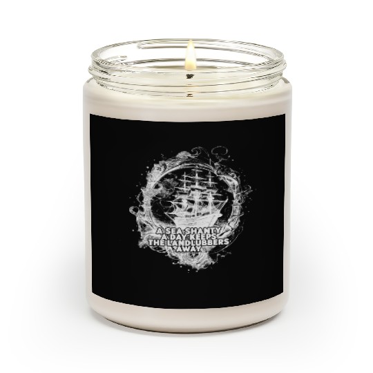 Sailor Meme Pirate Ship Ocean Sailing Scented Candles