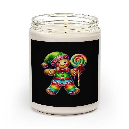 Gingerbread Christmas, Merry Christmas, Candy Scented Candles
