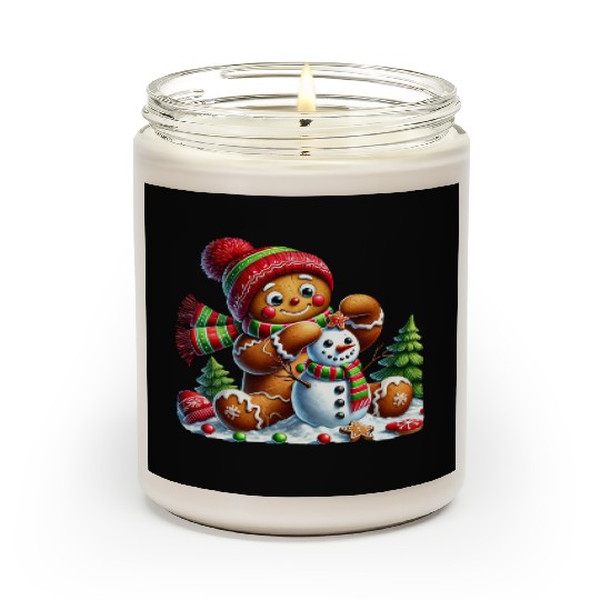 Gingerbread Christmas, Merry Christmas Scented Candles