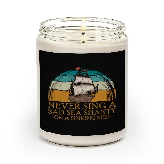Sailor Meme Pirate Ship Ocean Sailing Scented Candles