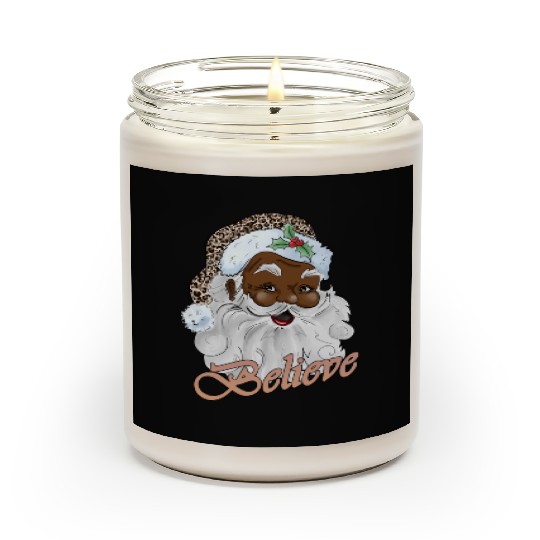 Black Santa, Merry Christmas Scented Candles