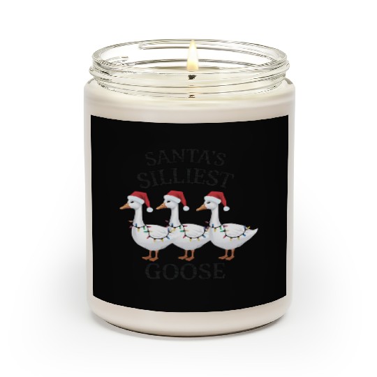 Santa's Silliest Goose Christmas Scented Candles