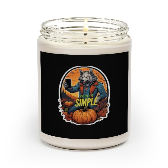 Werewolf Selfie: Pumpkin Patch Edition Unique T-Sh Scented Candles