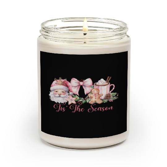 Pink Tis The Season Pink Scented Candles